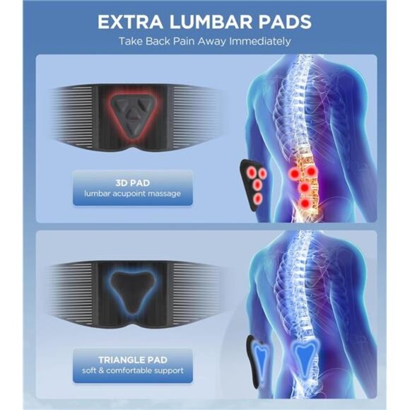 Back Brace for Lower Back Pain Relief with 3D Lumbar Pad, 6X Back Support Belt - Picture 3 of 7